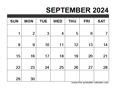 September 2024 Calendar Template - Free-printable-calendar.com