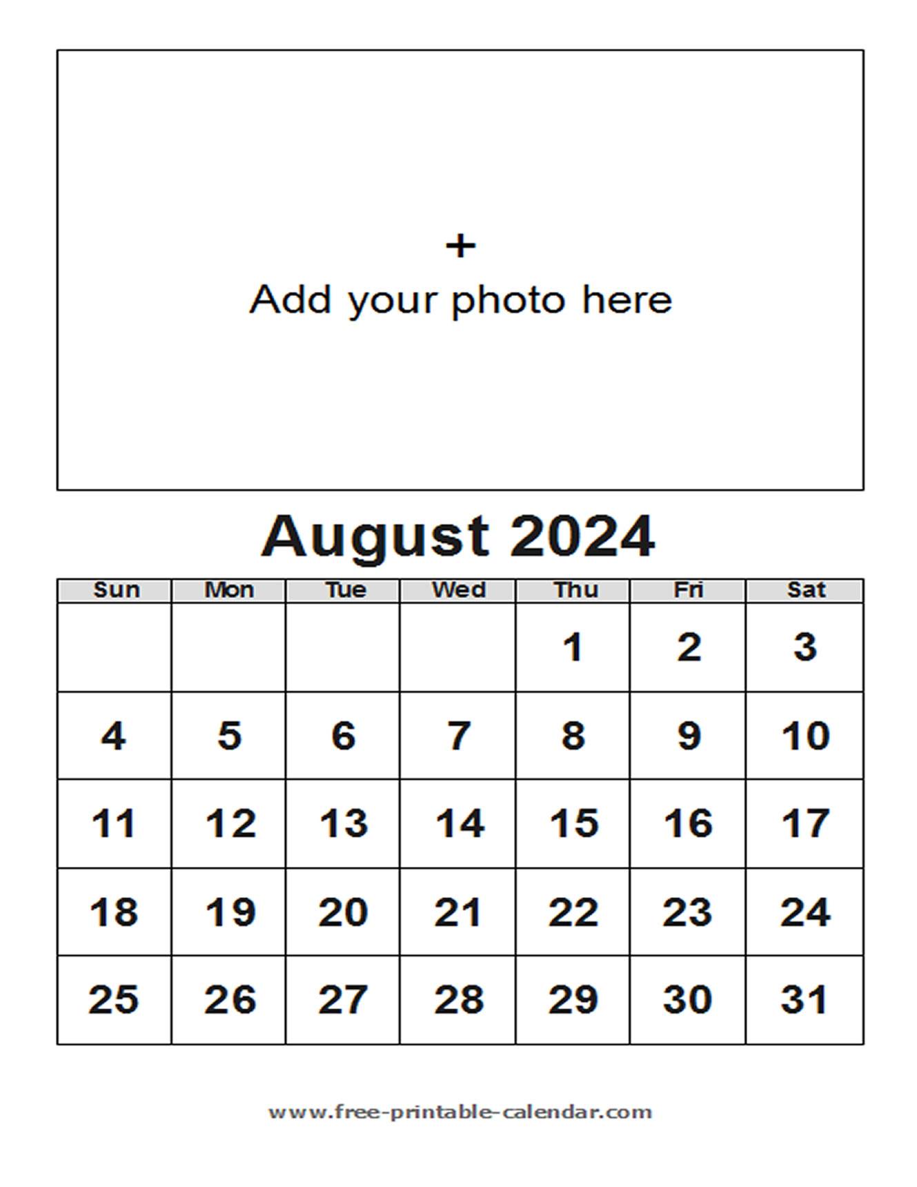 august calendar 2024