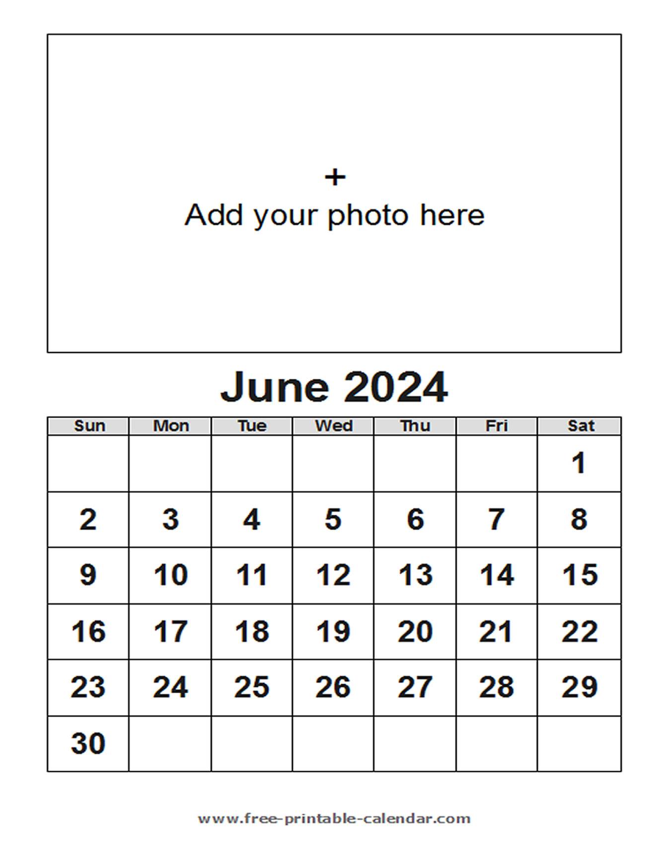 June Calendar 2024