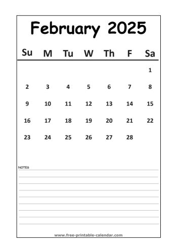 calendar 2025 february